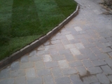 Turfing paving after